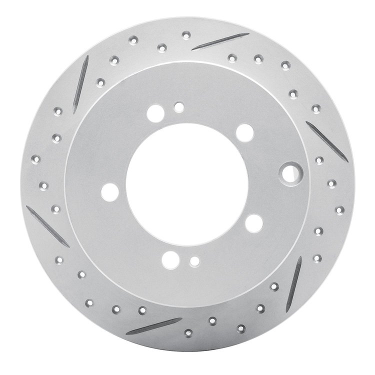 830-72028L Geoperformance Drilled/Slotted Brake Rotor, 1994-2007 Multiple Makes/Models, Position: Rear Left