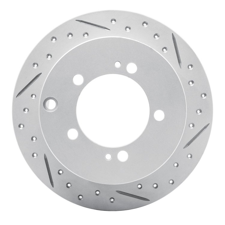 830-72028R Geoperformance Drilled/Slotted Brake Rotor, 1994-2007 Multiple Makes/Models, Position: Rear Right