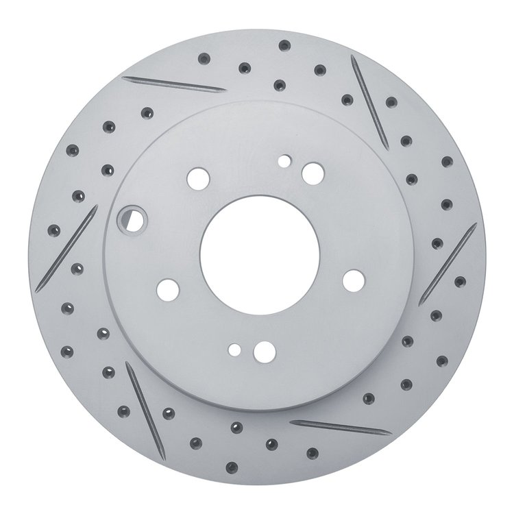 830-72040R Geoperformance Drilled/Slotted Brake Rotor, 2006-2012 Mitsubishi, Position: Rear Right
