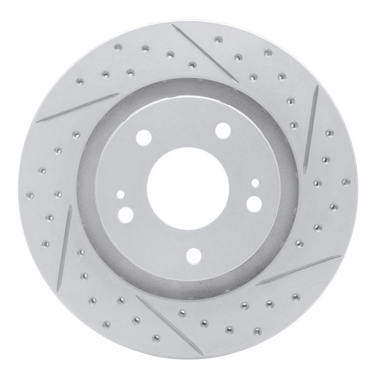 830-72061R Geoperformance Drilled/Slotted Brake Rotor, Fits Select Mitsubishi, Position: Front Right