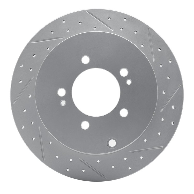 830-72062R Geoperformance Drilled/Slotted Brake Rotor, 2007-2015 Mitsubishi, Position: Rear Right