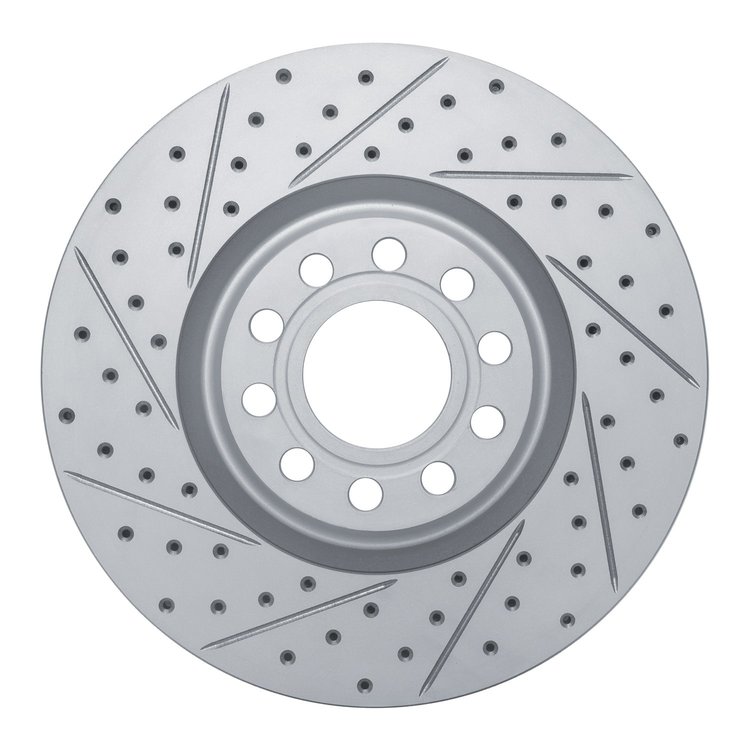 830-73023L Geoperformance Drilled/Slotted Brake Rotor, 1999-2004 Audi/Volkswagen, Position: Front Left