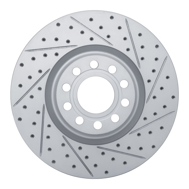 830-73023R Geoperformance Drilled/Slotted Brake Rotor, 1999-2004 Audi/Volkswagen, Position: Front Right