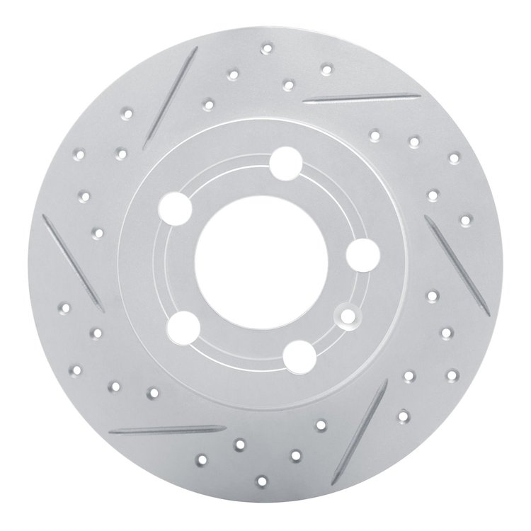 830-73025L Geoperformance Drilled/Slotted Brake Rotor, 2001-2006 Audi/Volkswagen, Position: Rear Left