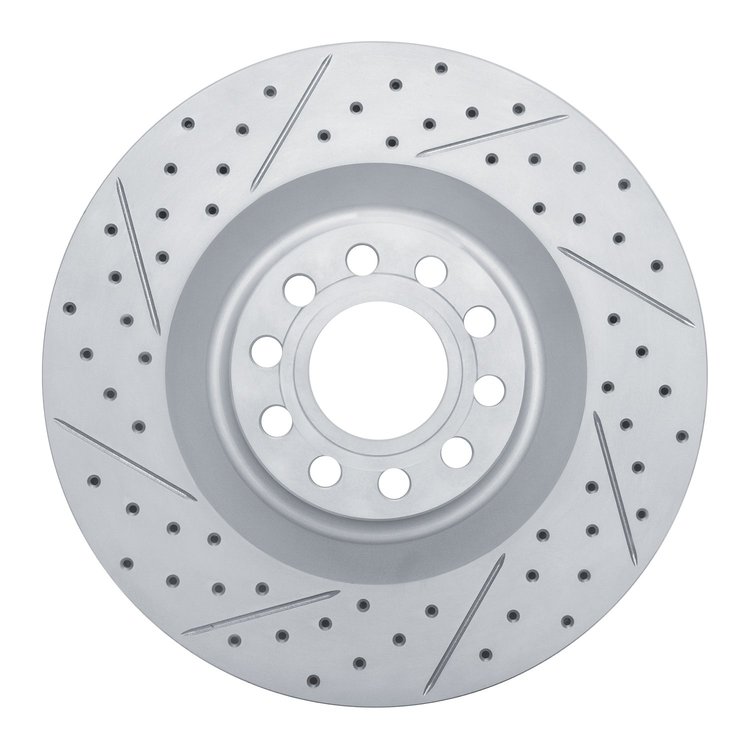 830-73026L Geoperformance Drilled/Slotted Brake Rotor, 2001-2003 Audi/Volkswagen, Position: Front Left