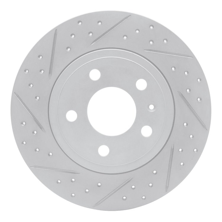 830-73037L Geoperformance Drilled/Slotted Brake Rotor, 2000-2009 Audi/Volkswagen, Position: Rear Left