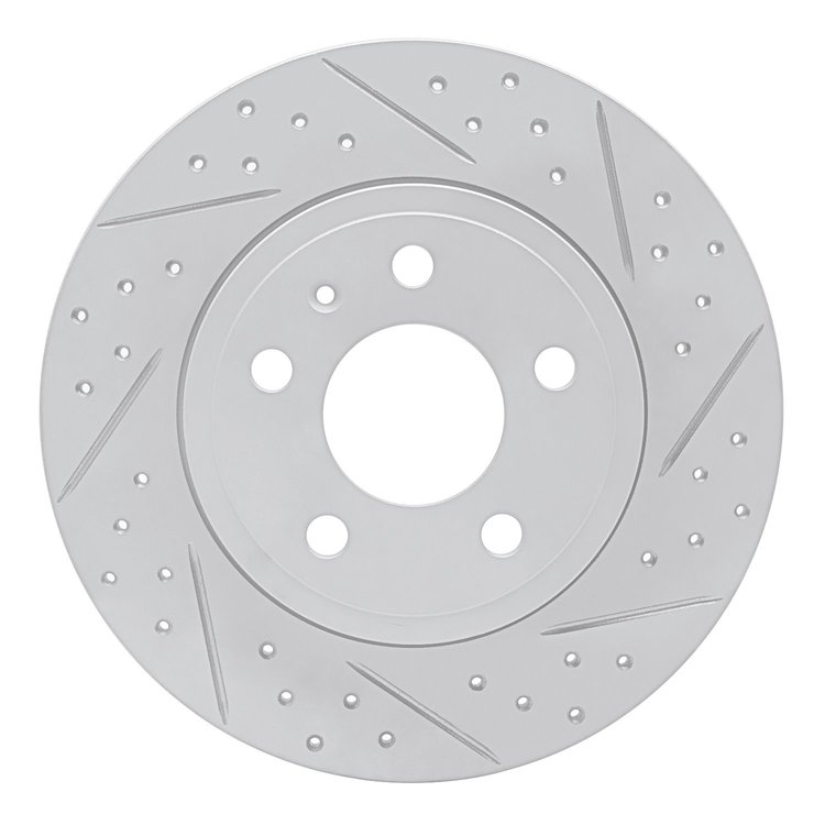 830-73037R Geoperformance Drilled/Slotted Brake Rotor, 2000-2009 Audi/Volkswagen, Position: Rear Right