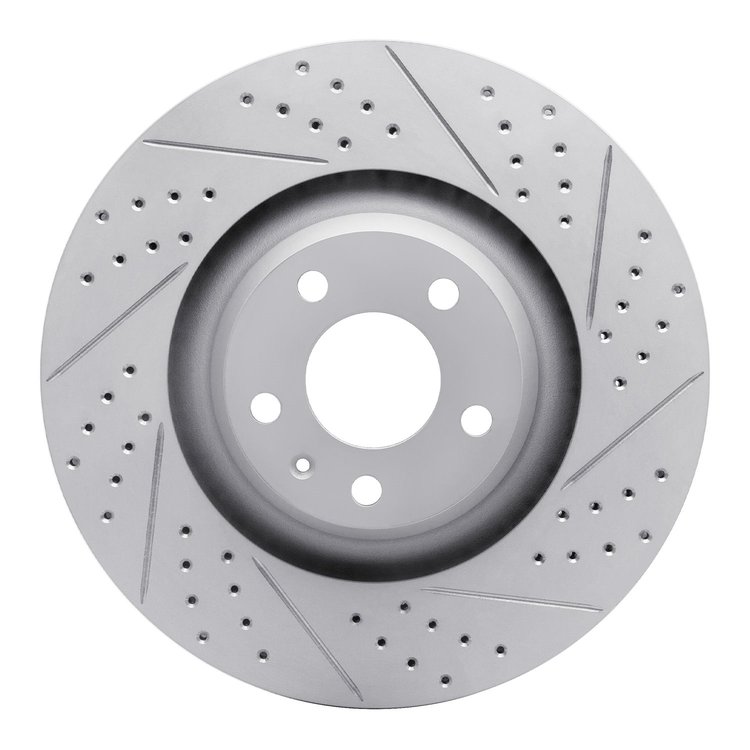 830-73038R Geoperformance Drilled/Slotted Brake Rotor, 2005-2011 Audi/Volkswagen, Position: Front Right