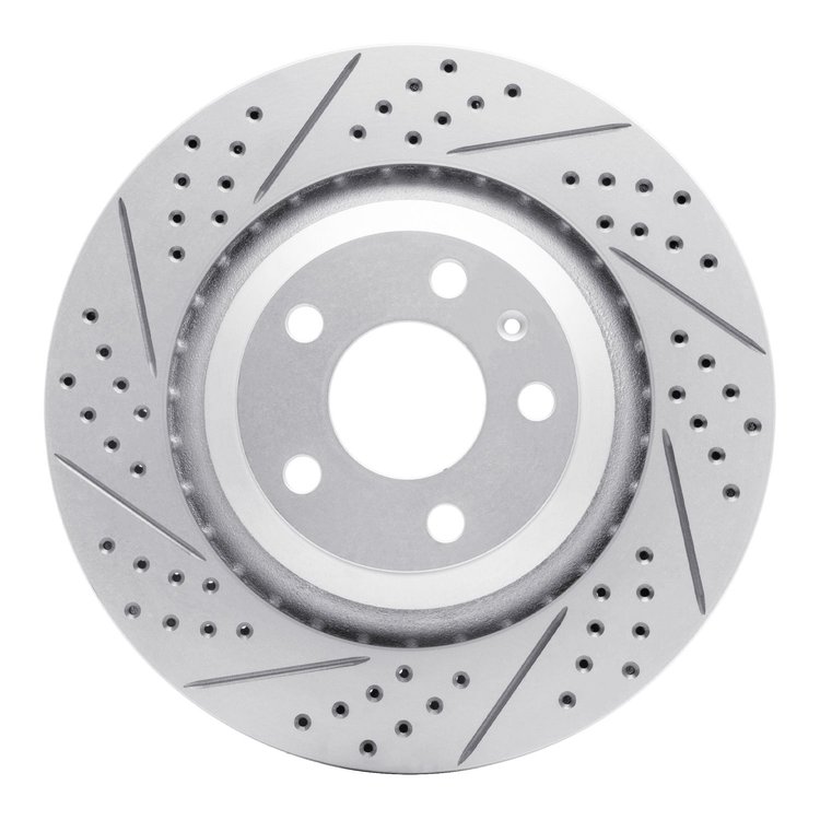 830-73039L Geoperformance Drilled/Slotted Brake Rotor, 2005-2011 Audi/Volkswagen, Position: Rear Left