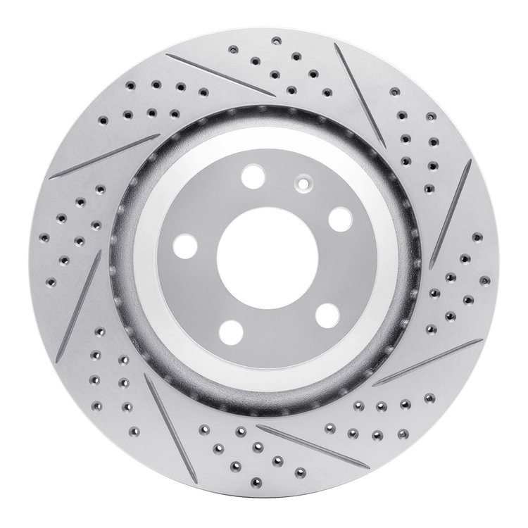 830-73039R Geoperformance Drilled/Slotted Brake Rotor, 2005-2011 Audi/Volkswagen, Position: Rear Right