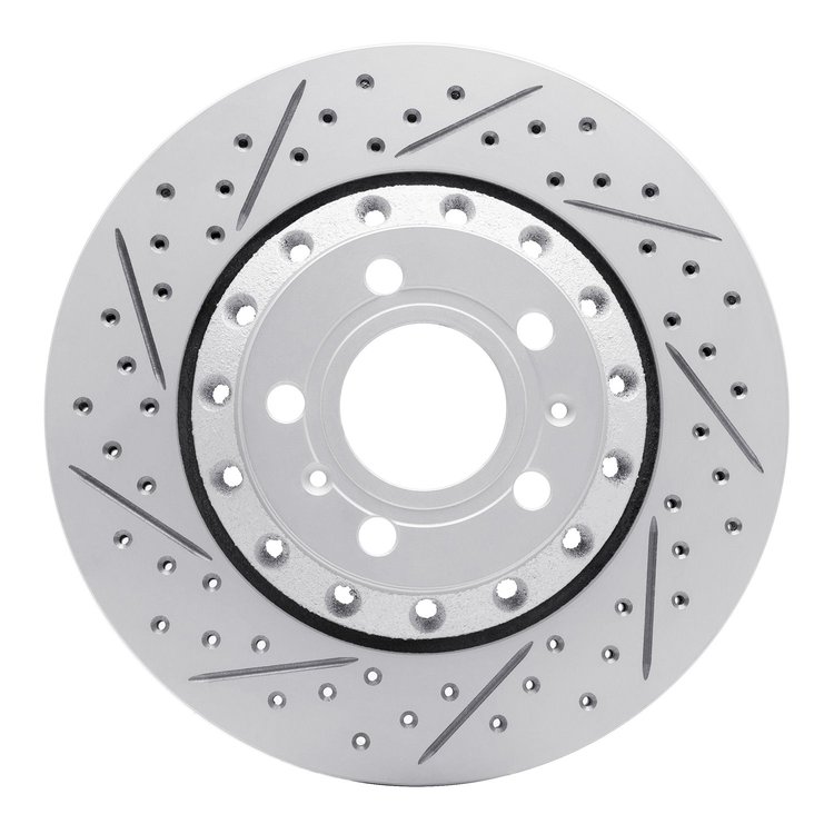 830-73040L Geoperformance Drilled/Slotted Brake Rotor, 2004-2010 Audi/Volkswagen, Position: Rear Left