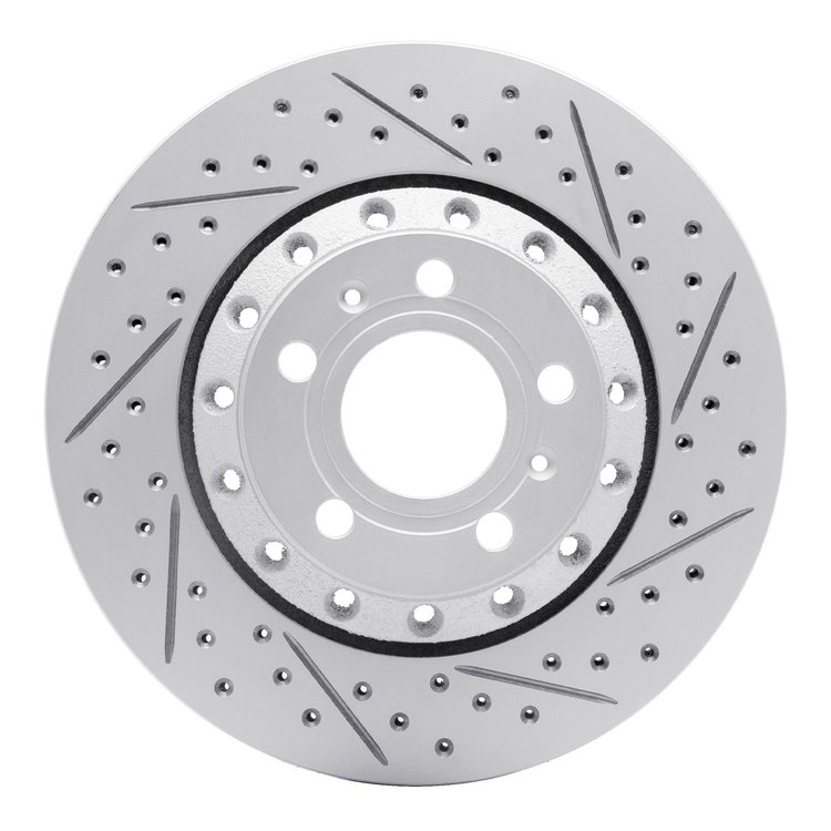 830-73040R Geoperformance Drilled/Slotted Brake Rotor, 2004-2010 Audi/Volkswagen, Position: Rear Right