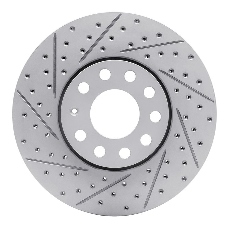 830-73041L Geoperformance Drilled/Slotted Brake Rotor, 1992-2008 Audi/Volkswagen, Position: Front Left