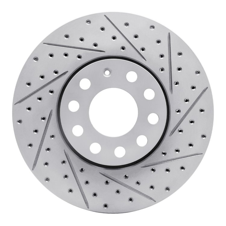 830-73041R Geoperformance Drilled/Slotted Brake Rotor, 1992-2008 Audi/Volkswagen, Position: Front Right