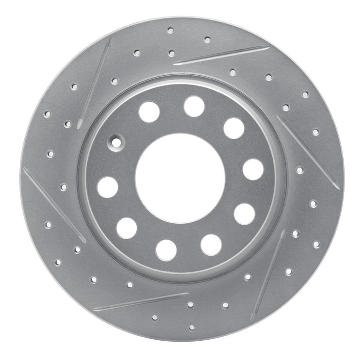 830-73045L Geoperformance Drilled/Slotted Brake Rotor, 2000-2008 Audi/Volkswagen, Position: Rear Left