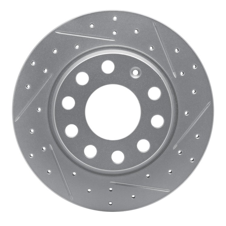 830-73045R Geoperformance Drilled/Slotted Brake Rotor, 2000-2008 Audi/Volkswagen, Position: Rear Right