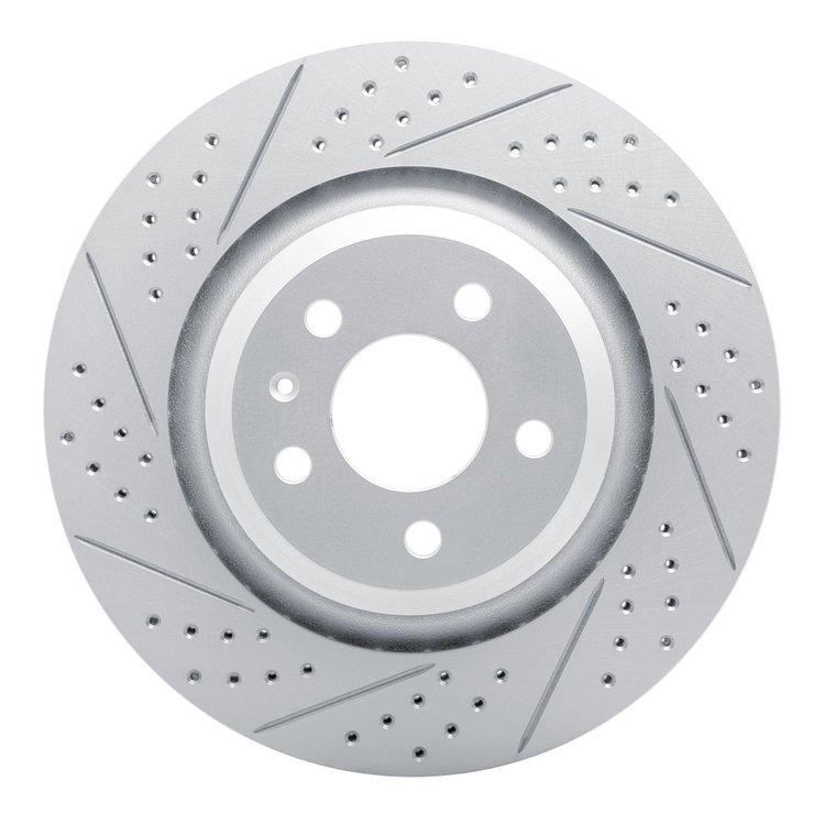 830-73051L Geoperformance Drilled/Slotted Brake Rotor, 2007-2011 Audi/Volkswagen, Position: Rear Left