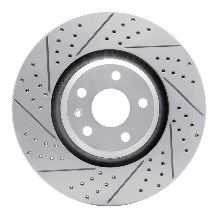 830-73054L Geoperformance Drilled/Slotted Brake Rotor, 2008-2011 Audi/Volkswagen, Position: Front Left