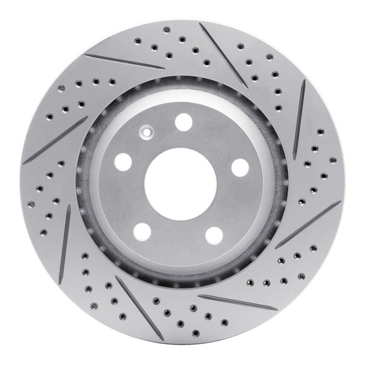 830-73055R Geoperformance Drilled/Slotted Brake Rotor, 2008-2015 Audi/Volkswagen, Position: Rear Right