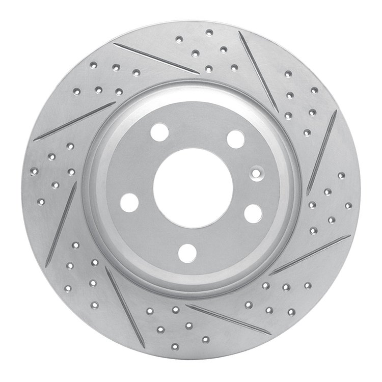 830-73061R Geoperformance Drilled/Slotted Brake Rotor, Fits Select Audi/Volkswagen, Position: Rear Right