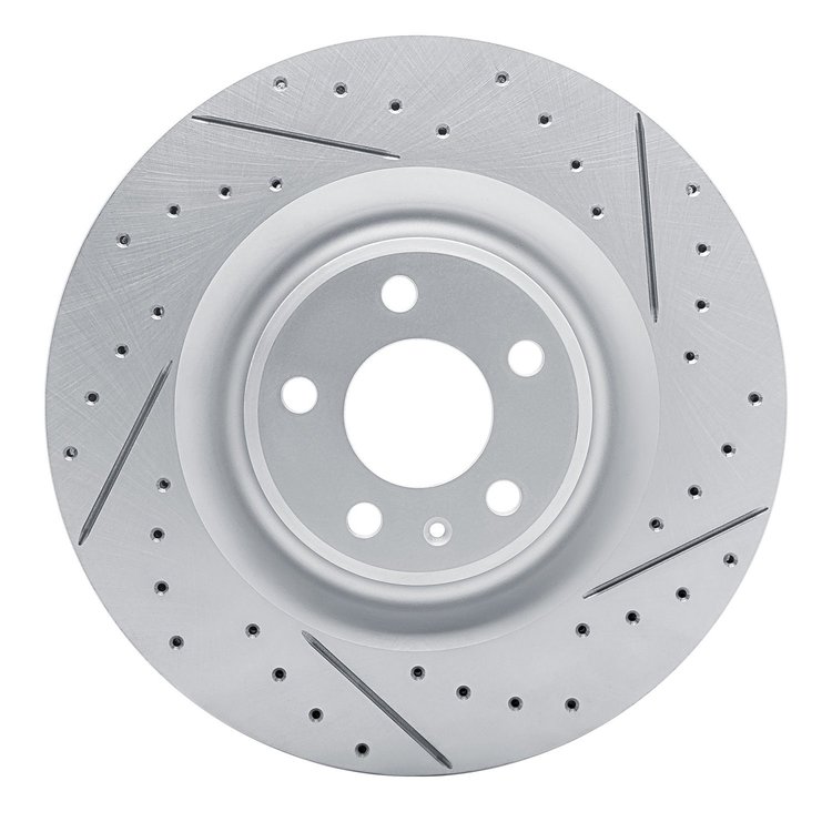 830-73079R Geoperformance Drilled/Slotted Brake Rotor, Fits Select Audi/Volkswagen, Position: Rear Right