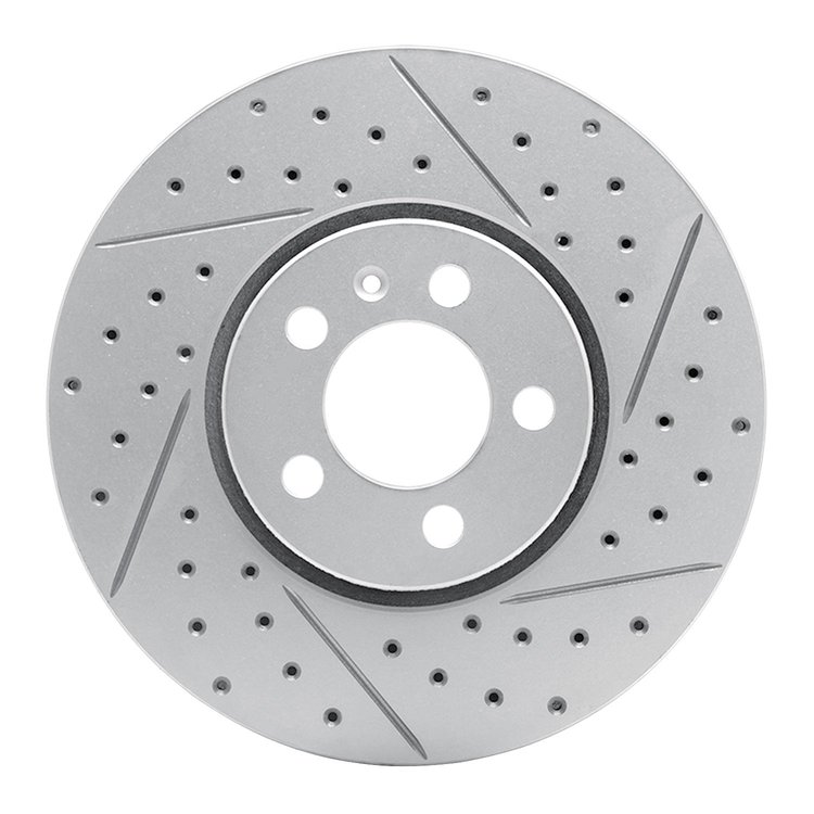 830-74020R Geoperformance Drilled/Slotted Brake Rotor, 1998-2018 Audi/Volkswagen, Position: Front Right