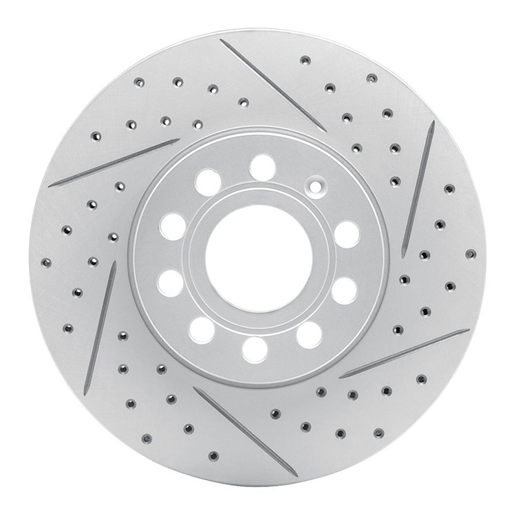 830-74028R Geoperformance Drilled/Slotted Brake Rotor, Fits Select Audi/Volkswagen, Position: Front Right