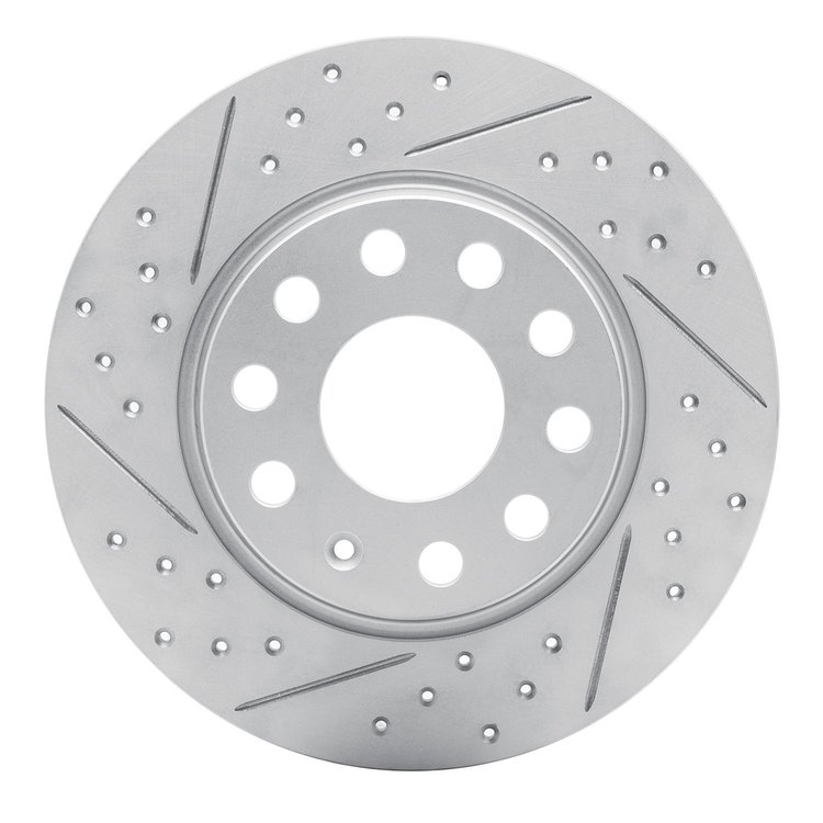 830-74031L Geoperformance Drilled/Slotted Brake Rotor, Fits Select Multiple Makes/Models, Position: Rear Left