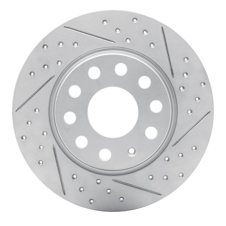 830-74031R Geoperformance Drilled/Slotted Brake Rotor, Fits Select Multiple Makes/Models, Position: Rear Right