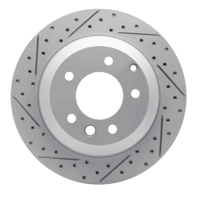 830-74048L Geoperformance Drilled/Slotted Brake Rotor, 2003-2018 Multiple Makes/Models, Position: Rear Left