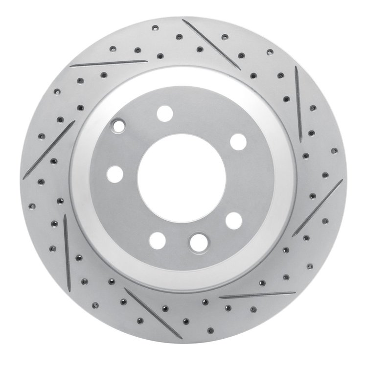 830-74048R Geoperformance Drilled/Slotted Brake Rotor, 2003-2018 Multiple Makes/Models, Position: Rear Right