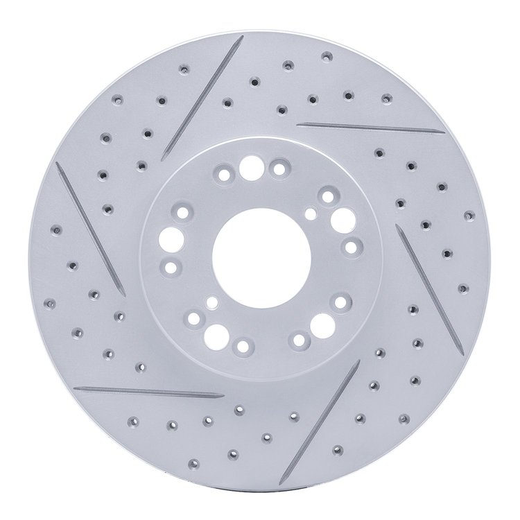 830-75005L Geoperformance Drilled/Slotted Brake Rotor, 1992-2010 Lexus/Toyota/Scion, Position: Front Left
