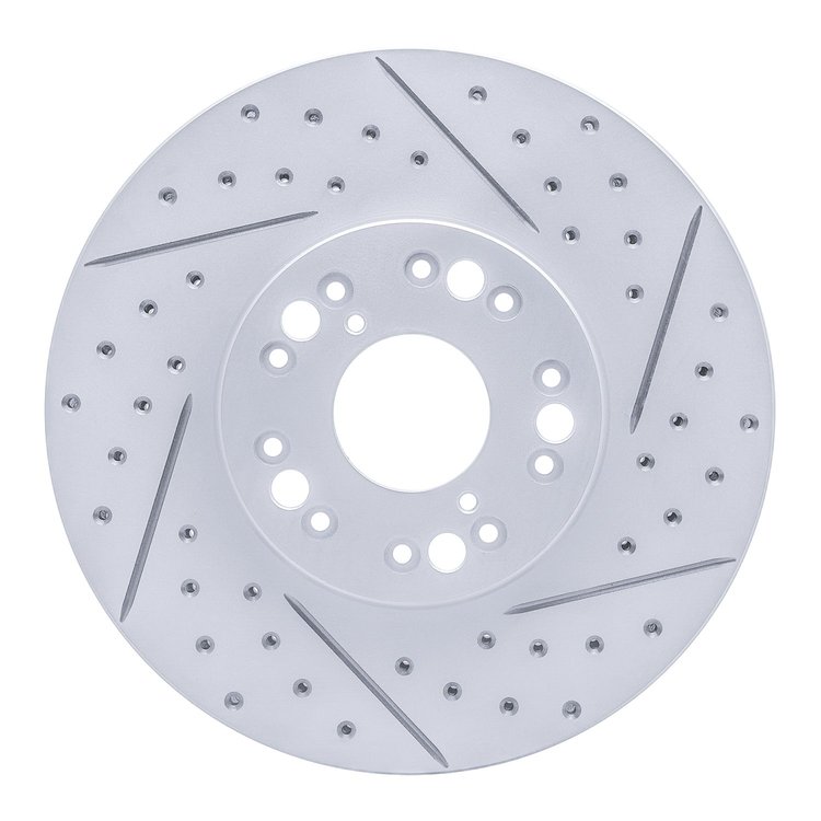 830-75005R Geoperformance Drilled/Slotted Brake Rotor, 1992-2010 Lexus/Toyota/Scion, Position: Front Right