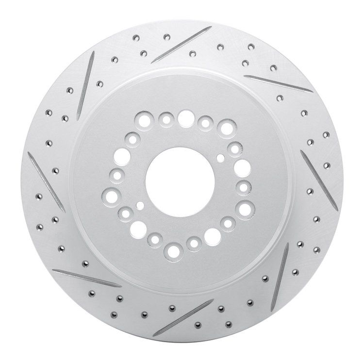 830-75006L Geoperformance Drilled/Slotted Brake Rotor, 1992-2000 Lexus/Toyota/Scion, Position: Rear Left