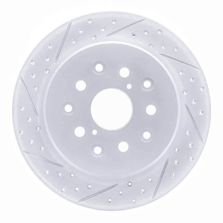 830-75007L Geoperformance Drilled/Slotted Brake Rotor, 1998-2010 Lexus/Toyota/Scion, Position: Rear Left