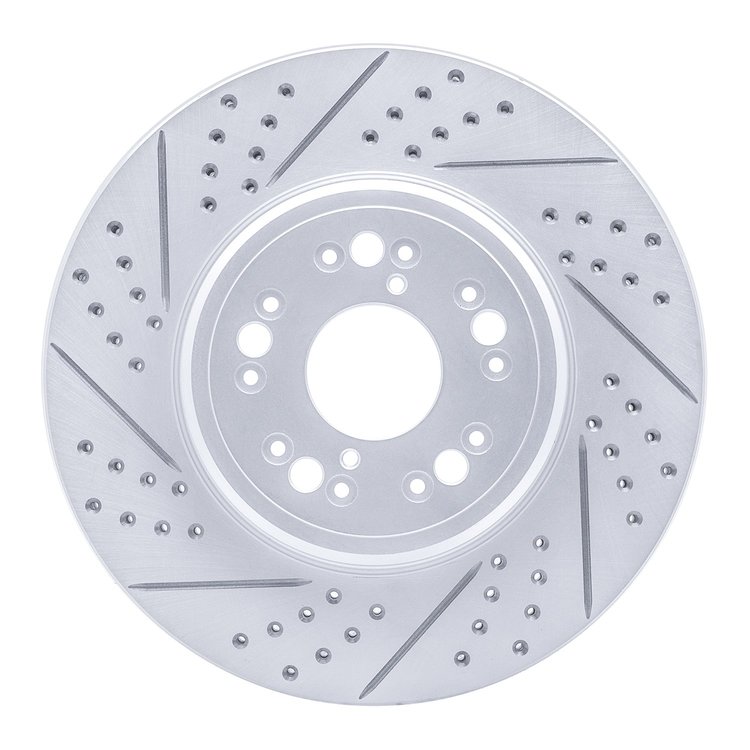 830-75008L Geoperformance Drilled/Slotted Brake Rotor, 1995-2000 Lexus/Toyota/Scion, Position: Front Left