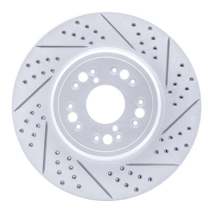 830-75008R Geoperformance Drilled/Slotted Brake Rotor, 1995-2000 Lexus/Toyota/Scion, Position: Front Right