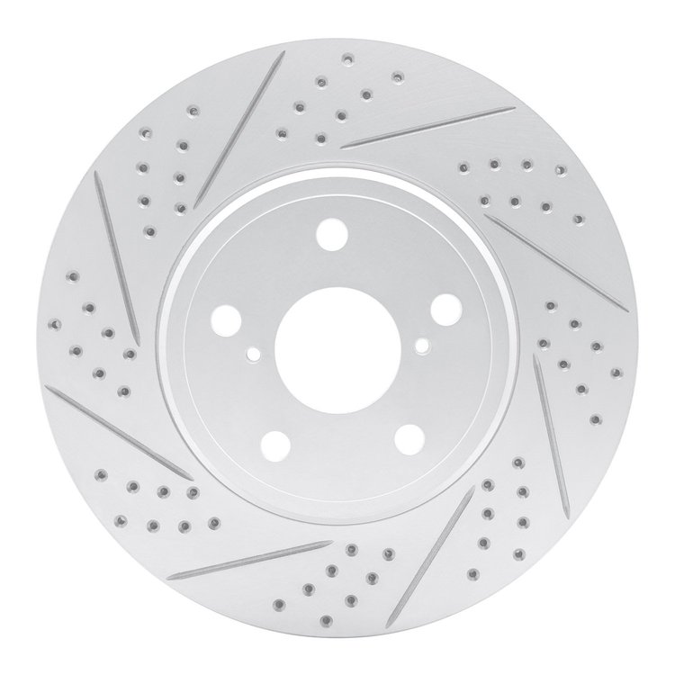 830-75009L Geoperformance Drilled/Slotted Brake Rotor, 2001-2006 Lexus/Toyota/Scion, Position: Front Left