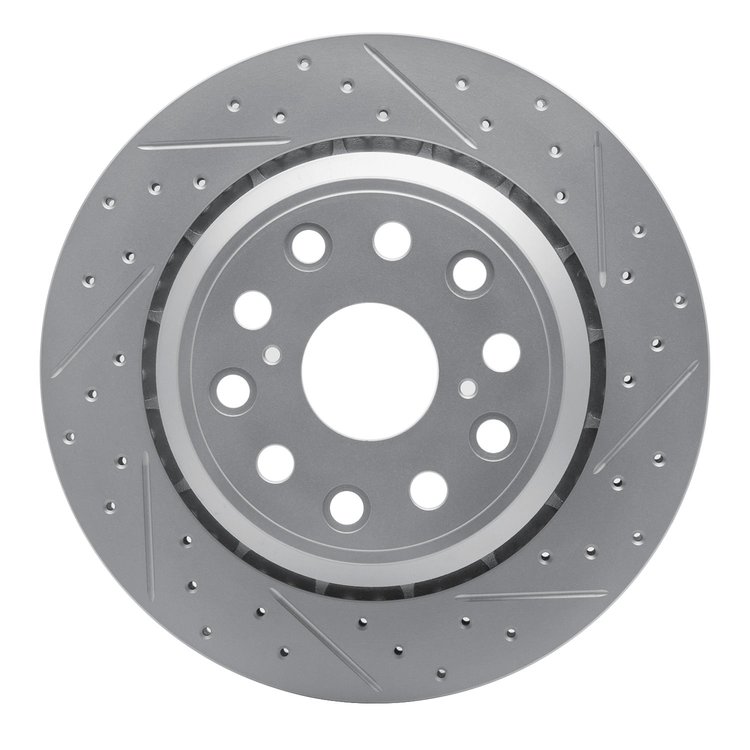 830-75018R Geoperformance Drilled/Slotted Brake Rotor, 2007-2017 Lexus/Toyota/Scion, Position: Rear Right