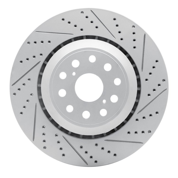 830-75020D Geoperformance Drilled/Slotted Brake Rotor, Fits Select Lexus/Toyota/Scion, Position: Right Front