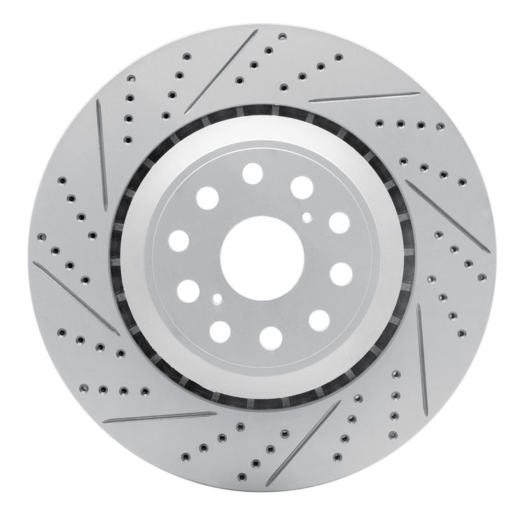 830-75021D Geoperformance Drilled/Slotted Brake Rotor, 2007-2017 Lexus/Toyota/Scion, Position: Rear Left