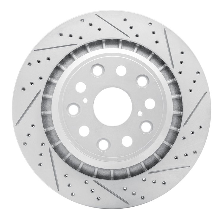 830-75022D Geoperformance Drilled/Slotted Brake Rotor, 2007-2017 Lexus/Toyota/Scion, Position: Rear Right