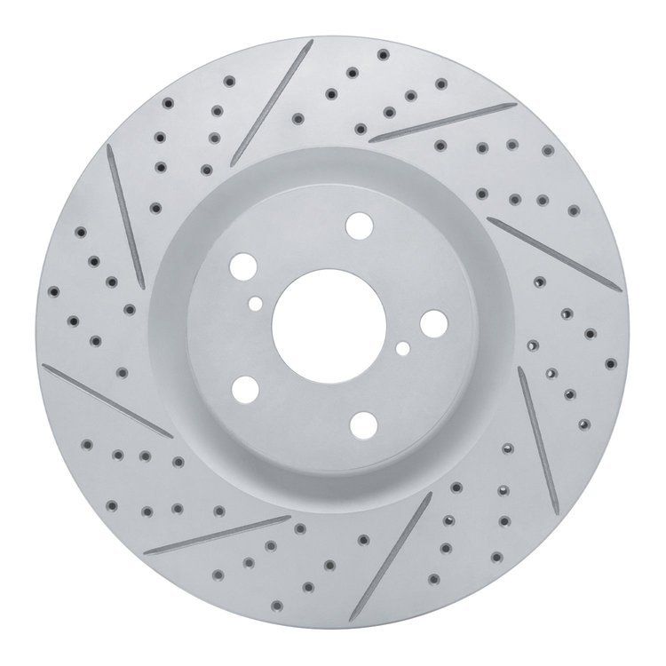 830-75027D Geoperformance Dimpled/Slotted Brake Rotor, 2009-2011 Lexus/Toyota/Scion, Position: Left Front