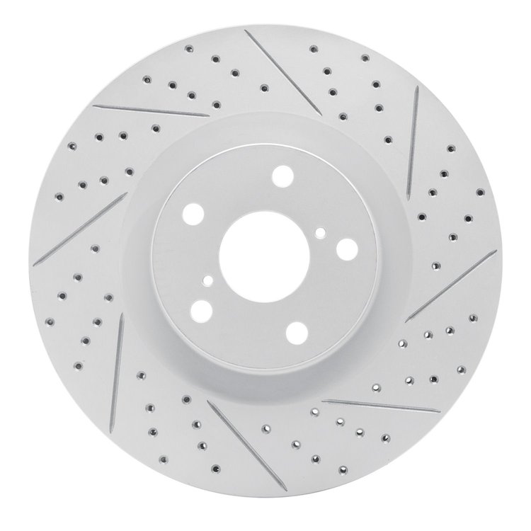 830-75028D Geoperformance Dimpled/Slotted Brake Rotor, 2009-2011 Lexus/Toyota/Scion, Position: Right Front