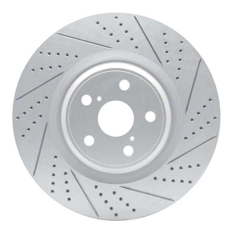 830-75031D Geoperformance Drilled/Slotted Brake Rotor, 2010-2017 Lexus/Toyota/Scion, Position: Right Front