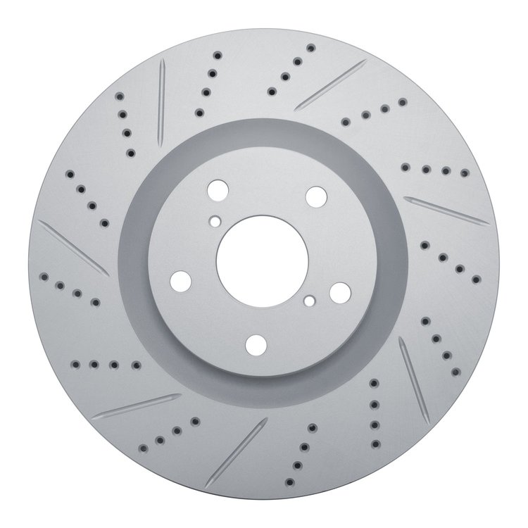830-75032D Geoperformance Drilled/Slotted Brake Rotor, 2011-2020 Lexus/Toyota/Scion, Position: Left Front