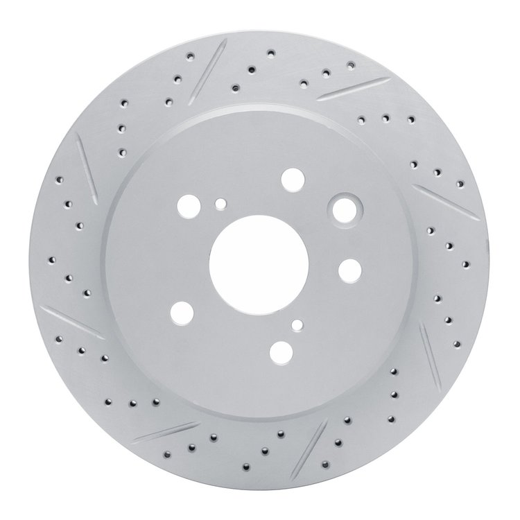 830-75036L Geoperformance Drilled/Slotted Brake Rotor, 2013-2020 Lexus/Toyota/Scion, Position: Rear Left