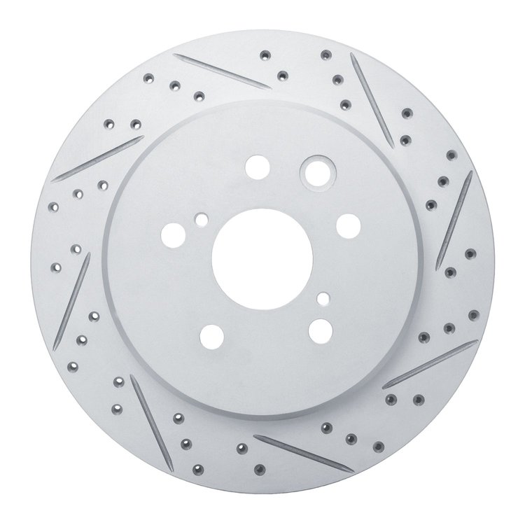 830-75036R Geoperformance Drilled/Slotted Brake Rotor, 2013-2020 Lexus/Toyota/Scion, Position: Rear Right