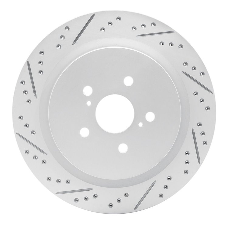 830-75042L Geoperformance Drilled/Slotted Brake Rotor, Fits Select Lexus/Toyota/Scion, Position: Rear Left