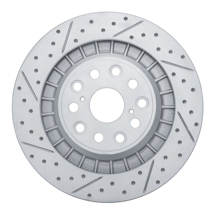 830-75046D Geoperformance Drilled/Slotted Brake Rotor, Fits Select Lexus/Toyota/Scion, Position: Rear Left